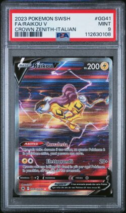 2023 POKEMON SPADA E SCUDO ZENITH REGALE #GG41 FA/RAIKOU V ZENITH REGALE-ITALIANO