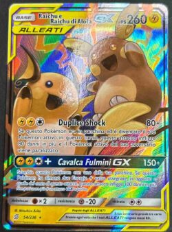 Raichu & Raichu di Alola GX Ultra Rara (IT) - Sintonia Mentale (UNM 54)