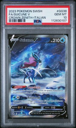 2023 POKEMON SPADA E SCUDO ZENITH REGALE #GG38 FA/SUICUNE V ZENITH REGALE-ITALIANO