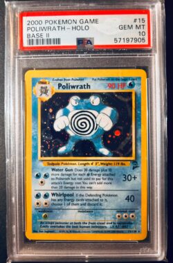 2000 POKEMON GAME BASE II #15 POLIWRATH-HOLO BASE II
