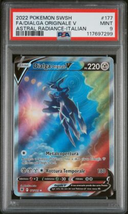 Pokémon TCG – Dialga Originale V Full Art 177/189 – PSA 9 – Astri Lucenti – Italiano